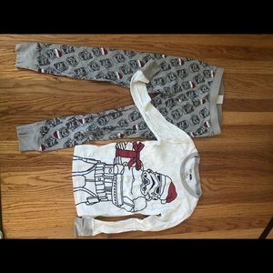 Gap Star Wars Xmas Pajama Set size 8